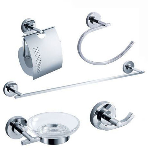 Picture of Fresca Alzato 5-Piece Bathroom Accessory Set - Chrome