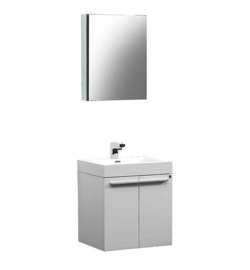 Picture of Fresca Alto 23" White Modern Bathroom Vanity w/ Medicine Cabinet