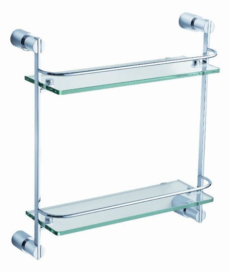 Picture of Fresca Magnifico 2 Tier Glass Shelf - Chrome