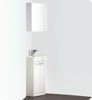 Picture of Fresca Coda 14" White Modern Corner Bathroom Vanity