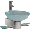 Picture of Fresca Cristallino 18" Modern Glass Bathroom Vanity with Frosted Vessel Sink
