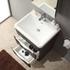Picture of Fresca Milano 26" Modern Bathroom Vanity in a Chestnut Finish with Medicine Cabinet and Faucet
