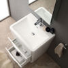 Picture of Fresca Milano 26" Modern Bathroom Vanity in a Glossy White Finish with Medicine Cabinet and Faucet