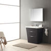 Picture of Fresca Milano 32" Modern Bathroom Vanity in a Chestnut Finish with Medicine Cabinet and Faucet