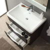 Picture of Fresca Milano 32" Modern Bathroom Vanity in a Chestnut Finish with Medicine Cabinet and Faucet