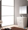 Picture of Fresca Milano 32" Modern Bathroom Vanity in a Glossy White Finish with Medicine Cabinet and Faucet