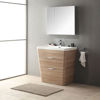 Picture of Fresca Milano 32" Modern Bathroom Vanity in a White Oak Finish with Medicine Cabinet and Faucet