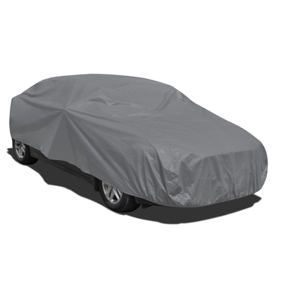 Picture of Full Car Cover Nonwoven Fabric Clean Vehicle Dust Water Resistant - Medium Gray
