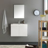 Picture of Fresca Vista 30" White Wall Hung Modern Bathroom Vanity w/ Medicine Cabinet