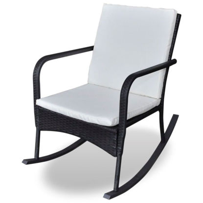 Picture of Garden Rocking Chair Poly Rattan Black