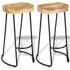 Picture of Gavin Bar Stools 2 pcs Solid Mango Wood