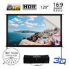 Picture of Home Theater 4K 3D 120" 16:9 Portable Movie Projector Screen