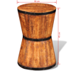 Picture of Hourglass Stool - Rough Mango Wood