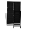 Picture of Jewelry Cabinet with Mirror Free Standing - Black