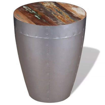 Picture of Kitchen Aviator Stool - Solid Reclaimed Wood