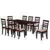 Picture of Kitchen Dining Extending Set 9pc - Brown