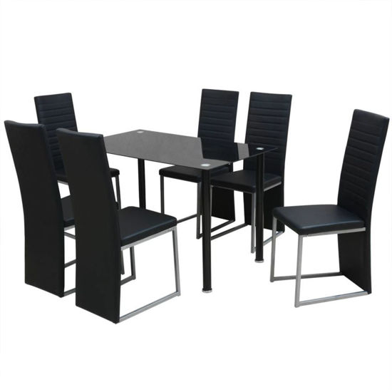 Picture of Kitchen Dining Set - 7pc Black