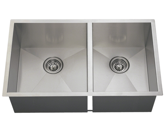 Picture of Kitchen Double Rectangular Stainless Steel Sink