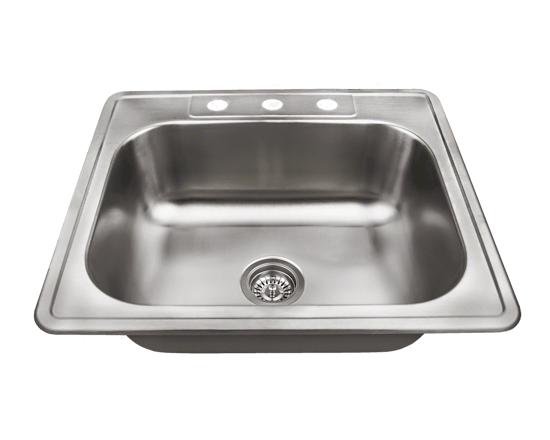 Picture of Kitchen Single Bowl Topmount Sink - Stainless Steel