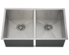 Picture of Kitchen Sink Double Equal Rectangular Stainless Steel