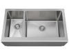 Picture of Kitchen Stainless Steel Offset Double Apron Sink