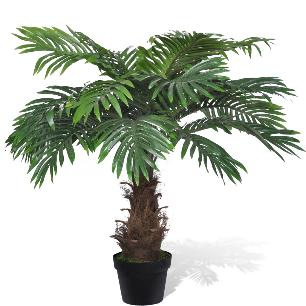 Convenience Boutique / Lifelike Artificial Cycas Palm Tree with Pot 31"