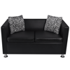 Picture of Living Room 2-Seater Sofa Artificial Leather - Black