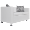 Picture of Living Room 2-Seater Sofa Artificial Leather - White