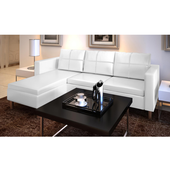 Convenience Boutique / Living Room Lshaped Sofa White