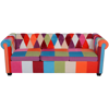 Picture of Living Room 3-Seater Sofa Chesterfield -Fabric