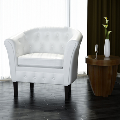 Picture of Living Room Tub Chair - White