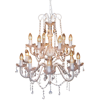 Picture of Living Room Crystal Chandelier - White
