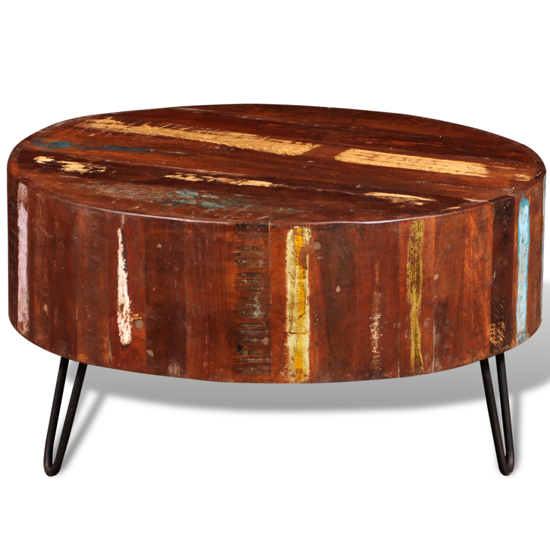Convenience Boutique / Living Room Round Coffee Table Reclaimed Solid