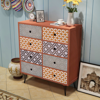 Picture of Living Room Sideboard with 8 Drawers - Brown