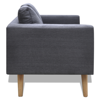 Picture of Living Room Sofa Couch 2-Seater Fabric - Dark Gray