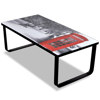 Picture of Living Room Telephone Booth Printing Glass Coffee Table