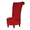 Picture of Living Room Velvet Chair - Red