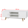 Picture of Living Room TV Cabinet High Gloss - White