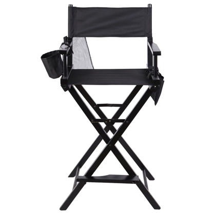 Picture of Makeup Chair Foldable Wood Professional Black