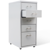 Picture of Metal Filing Cabinet with 5 Drawers - Gray
