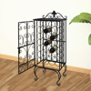 Picture of Metal Wine Cabinet Rack Wine Stand for 28 Bottles