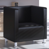 Picture of Modern Tub Design Armchair Artificial Leather Club - Black
