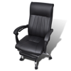 Picture of Office Chair with Adjustable Footrest - Black