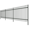 Picture of Ornamental Security Palisade Fence Steel Black Pointed Top 2'
