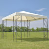 Picture of Outdoor 10'x 10' Gazebo Tent Steel Frame and Beige Cover