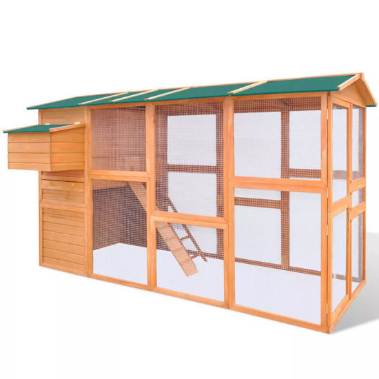 Picture of Outdoor 116" Wooden Chicken Coop