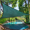 Picture of Outdoor 16.5' Triangle Sun Shade Sail Canopy - Green