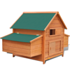 Picture of Outdoor 63" Wooden Chicken Coop with Nesting Box Poultry