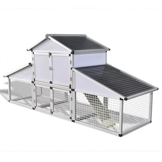 Picture of Outdoor Aluminum Chicken Coop with Runs and 1 Nest Box