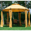 Picture of Outdoor Canopy Patio Gazebo with Curtains 11" - Orange